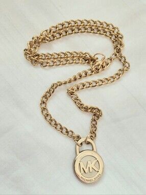 Michael Kors Gold Padlock Necklace